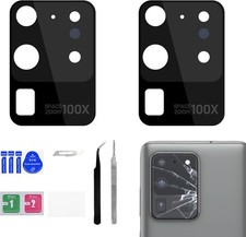 2 Pack Rear Camera Lens Replacement for Samsung Galaxy S20 Ultra 5G Adhesive