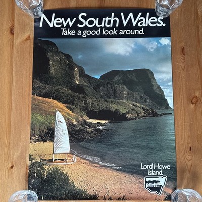 Vintage Travel poster, New South Wales,Take a good look around, Lord Howe Island