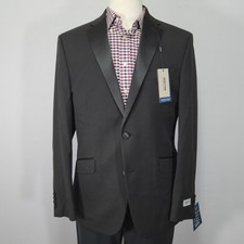 Kenneth Cole Reaction Men's Sport Coat Blazer Two Button Black Stretch 40R NEW