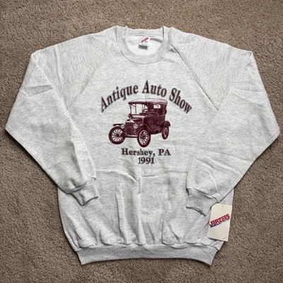 Vintage 1991 Antique Auto Show Hershey PA Crewneck Sweatshirt XL Made In USA NWT