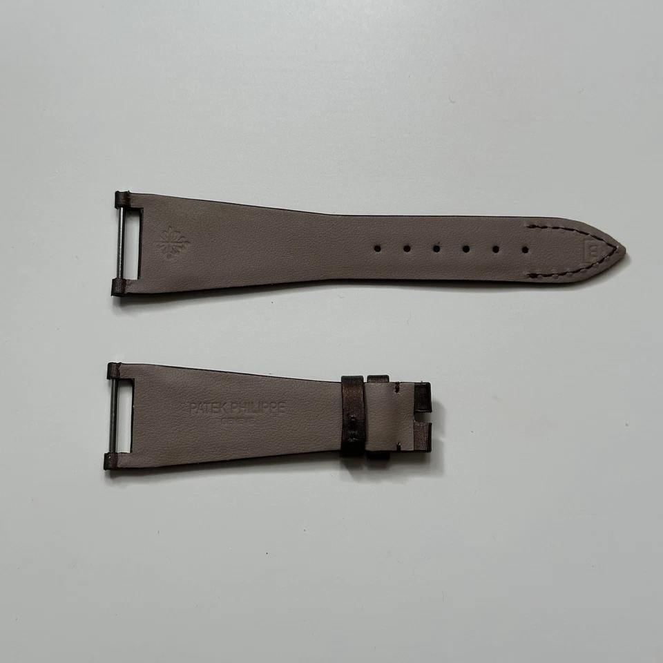 Auténtica correa de cuero sarín marrón Patek Philippe Twenty4 4920 Foto 2 de 3