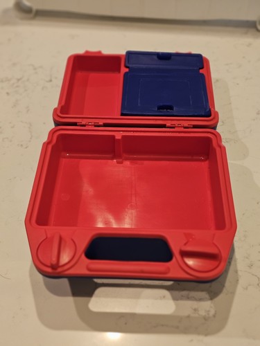 Vintage Igloo Lunch Box Cool Case Red & Blue With Sealing Compartments - 第 4/5 張圖片