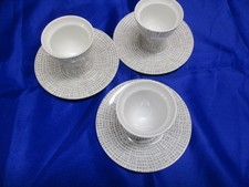 3er Set Rosenthal Porzellan Eierbecher mit Fuß