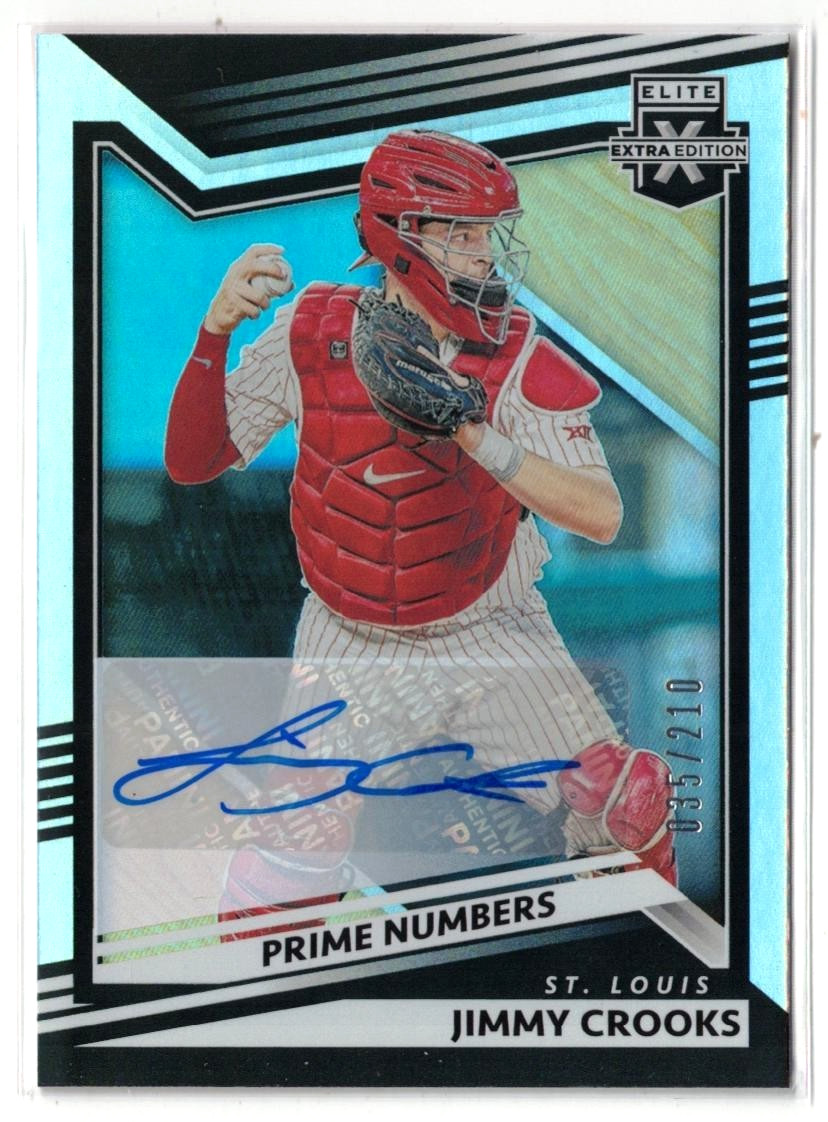 2022 Elite Extra Edition PRIME # RC AUTO Jimmy Crooks III! Rookie Autograph /210