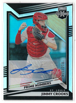 2022 Elite Extra Edition PRIME # RC AUTO Jimmy Crooks III! Rookie Autograph /210