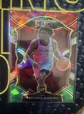 2020-21 Select Precious Achiuwa Concourse Red White Green Cracked Ice RC #80