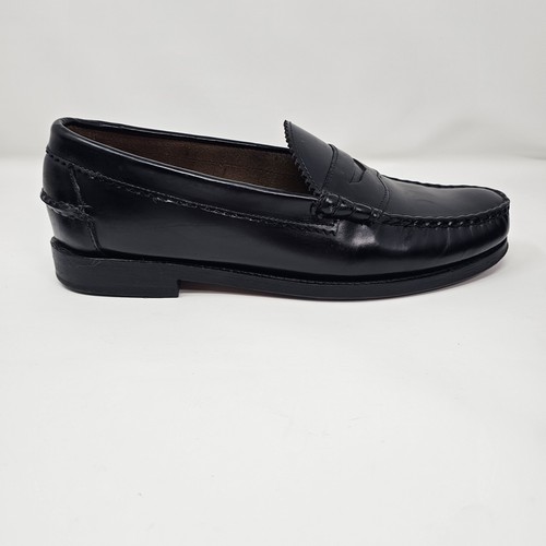Allen Edmonds Herren Kenwood Schwarz Leder Kneifkappe Penny Halbschuhe Größe 10,5D - Bild 7 von 11
