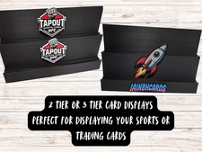 Custom Tier Card Stand (add your logo), For Sports Cards, Pokemon, MTG, Breakers