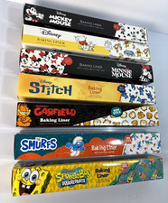 Non-Stick Baking Liner Roll Mickey Minnie Pooh Stitch Garfield Smurfs SpongeBob