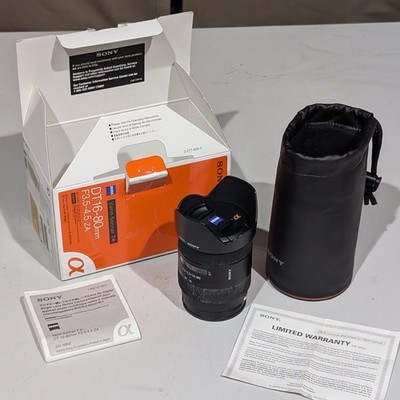 Sony ZEISS Vario-Sonnar T*DT 16-80mm F/3.5-4.5 Zoom Lens - Good, Original Box