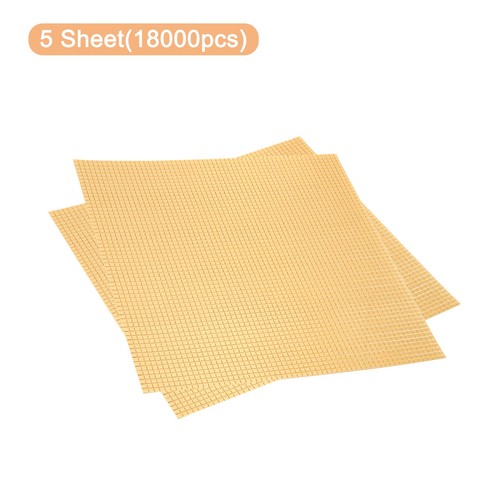 18000pcs 5 x 5 mm Self-Adhesive Acrylic Mirrors Mosaic Tiles Sticker, Gold - Picture 3 of 7