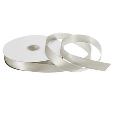 20 mm 25 Yard Satin Gro&szlig;kornband f&uuml;r Heilige Geschenk Verpackung grau