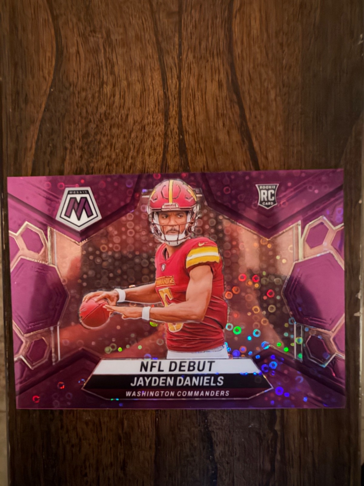 2024 Mosaic Jayden Daniels Purple No Huddle 44/50 #272 GEM MT Commanders