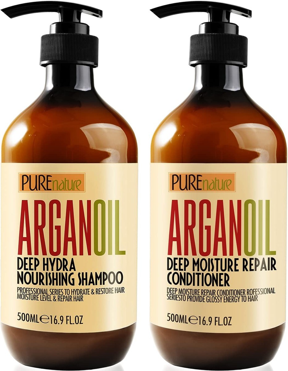 Moroccan Argan Oil Shampoo & Conditioner SLS Sulfate-Free Set For