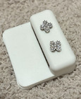925 Sterling Silver Moissanite Flower Stud Earrings 0.80ctw VVS D — photo 1