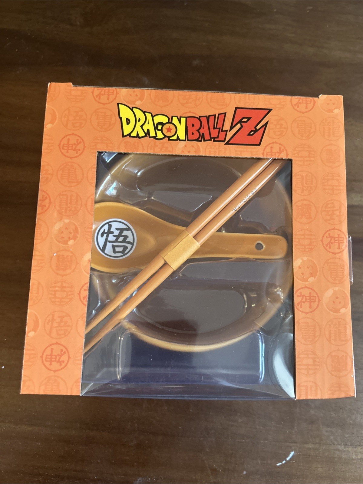 Dragon Ball Z Ramen Paquete Negro Naranja Cuchara Palillos Toei Anime DBZ