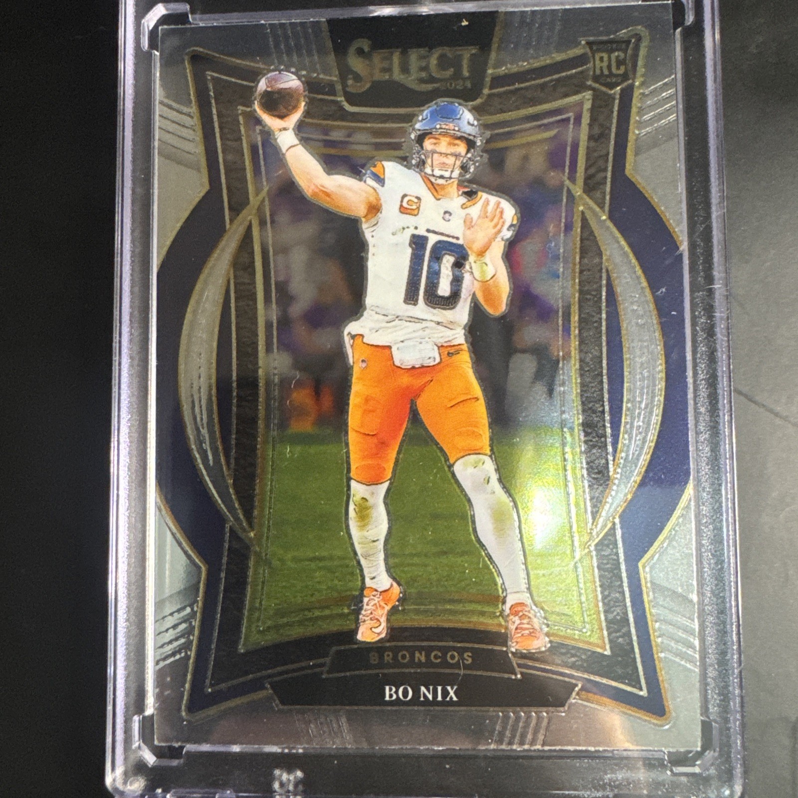 2024 Panini Select - Concourse Bo Nix #30 Silver Prizm (RC)
