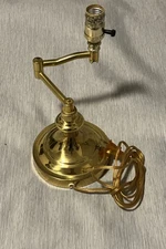 Vintage Swing Swivel Arm Brass Desk Table Light Unbranded Tested