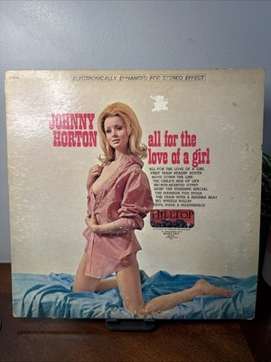 All For The Love Of A Girl by Johnny Horton LP Vinyl Cheesecake Cover Tested