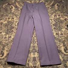 Vtg 70s Levi  s Plum Purple Wide Leg Disco Slacks Woman  s Pants Size 10