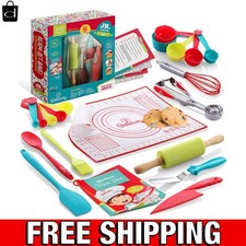 Safe and Durable 31-Piece Kids Baking Tools Set   Perfect Gift for Little Chefs