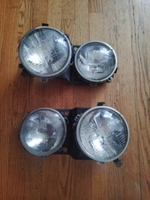 JAGUAR XJS L&R HEADLIGHT HEADLIGHTS OEM 2 Pieces With Bulbs. 