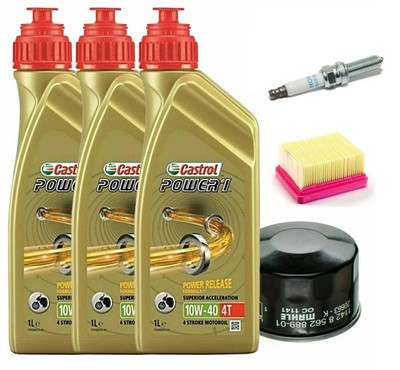Kit/Serviceheft BMW G310 R GS 2023 Castrol 10W40 Ölfilter Luftfilter Zündkerze