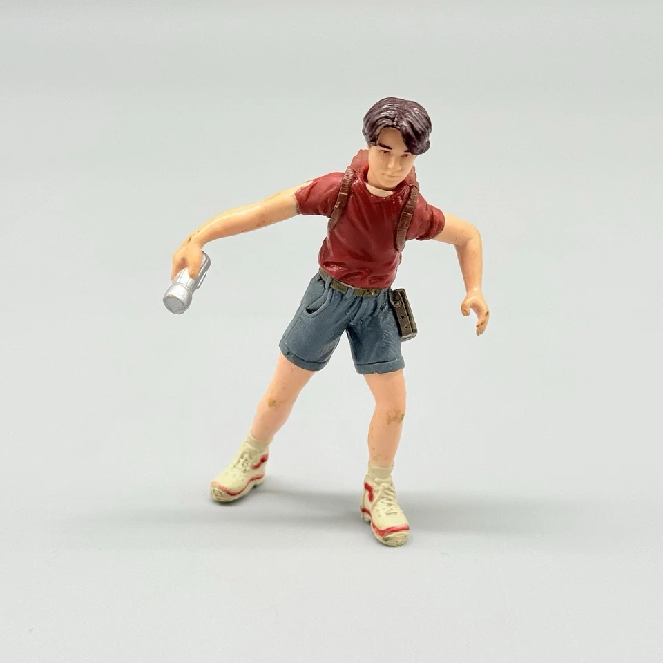 Figura de acción Hasbro 2000 Jurassic Park III 3 Eric Kirby Hasbro 3” + Mini Dino Foto 2 de 4