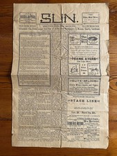 Alice Nueces County Texas 1903 Sun Newspaper - Hanging of Old Man - Clara Barton