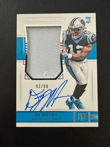 2018 National Treasures DJ Moore Rookie Patch On-Card Auto Ture RPA /99 #184