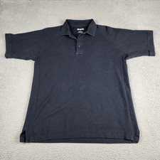 VertX Shirt Mens Large Black Tactical Golf Polo Casual Short Sleeve