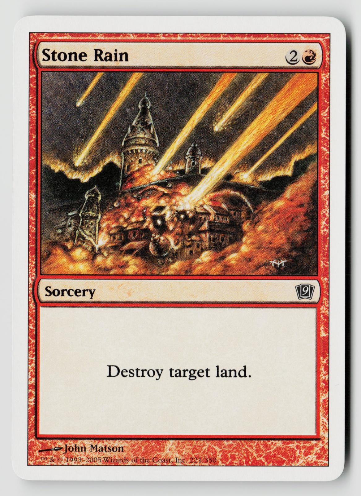 Stone Rain 225 Common 8th Edition Magic: The Gathering Near Mint