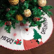 Mr. Pen Christmas Tree Skirt, 36 Inches, Xmas Tree Skirt