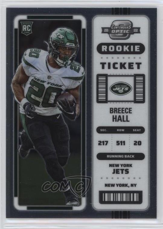 2022 Panini Contenders Optic Rookie Ticket Breece Hall #63 2h5