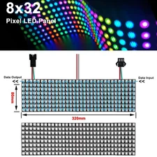 WS2812B LED Matrix Panel 8x32 256 Pixel RGB 5050 Individually Addressable DC5V