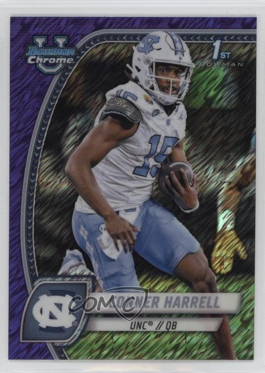 2024 Bowman U Chrome Purple Shimmer Refractor Conner Harrell #46 sc8