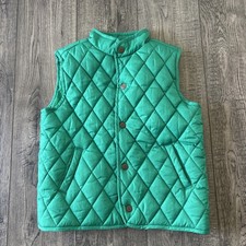 Janie and Jack Girl's Quilted Vest Green Sz 3-4