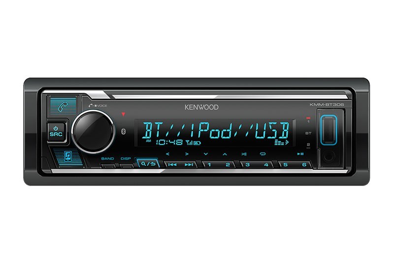KENWOOD KMM-BT306 Bluetooth Car Stereo with USB Port, AM/FM Radio, MP3