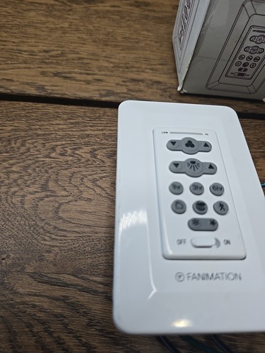 Fanimation Showroom Collection TW206 White Ceiling Fan & Light Wall Control - Picture 3 of 9