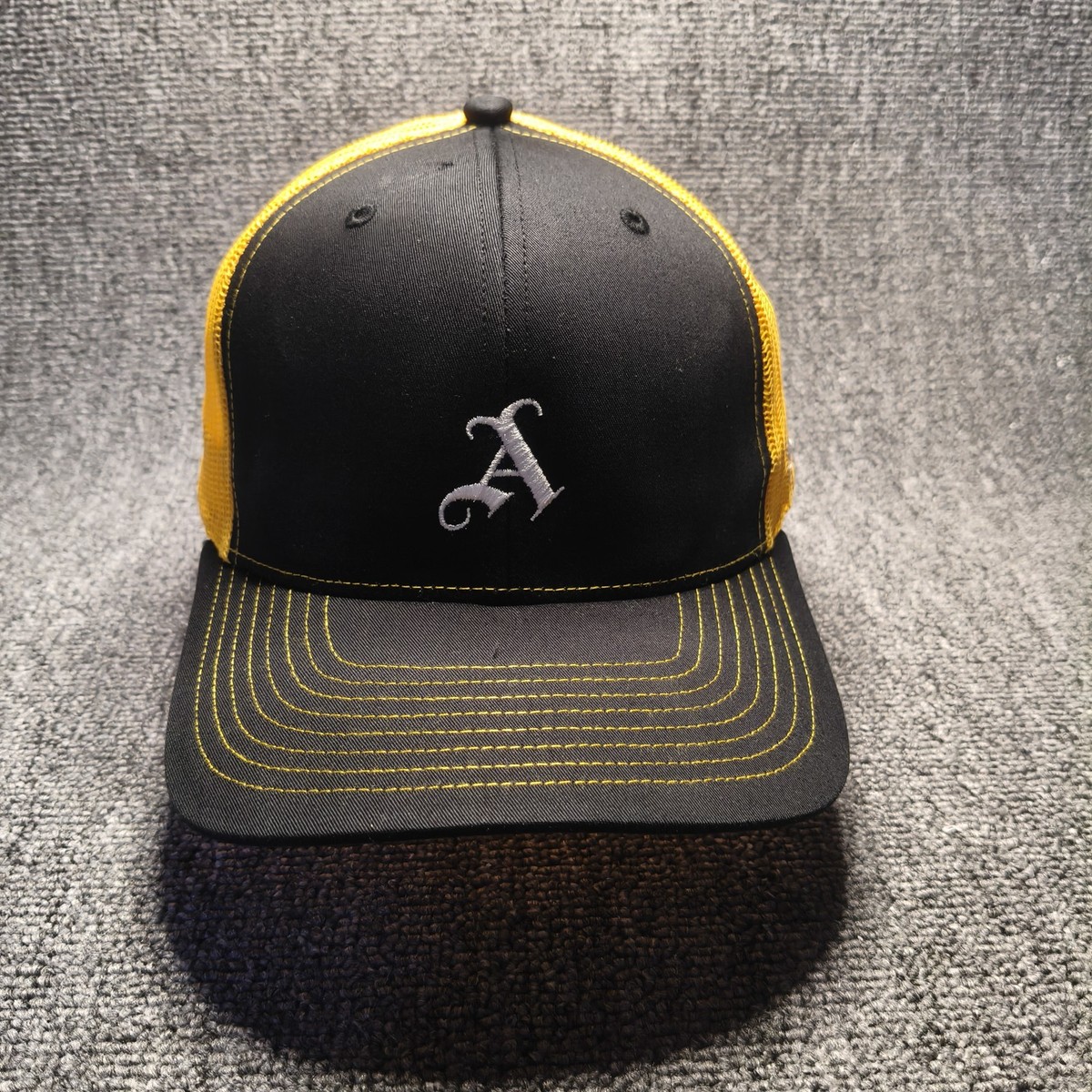 '47 Brand Oakland Athletics Trucker Snapback Black Yellow One Size Hat