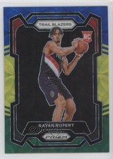2023-24 Panini Prizm Choice Blue Yellow & Green Prizm Rayan Rupert #140 14t3