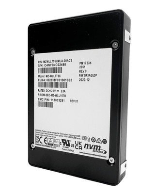 MZ-WLL7T6C Samsung PM1723b 7.68TB NVME PCIE3.0 2.5in U.2 SSD EMC 118033281