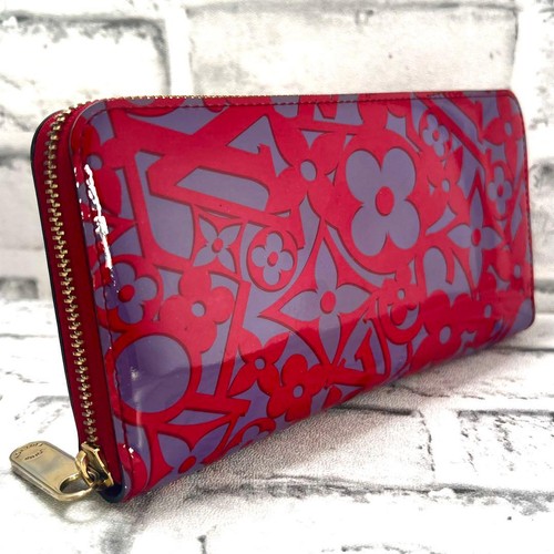 Louis Vuitton Sweet Monogram Zippy Wallet Red Vernis Women's Long Wallet From Ja