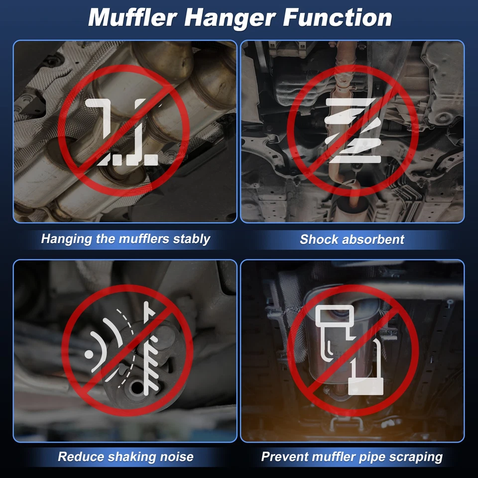 Front Exhaust Pipe Mount Insulator Hanger for Nissan Rogue 2008-2021 20651-JG300 - Image 4 of 4