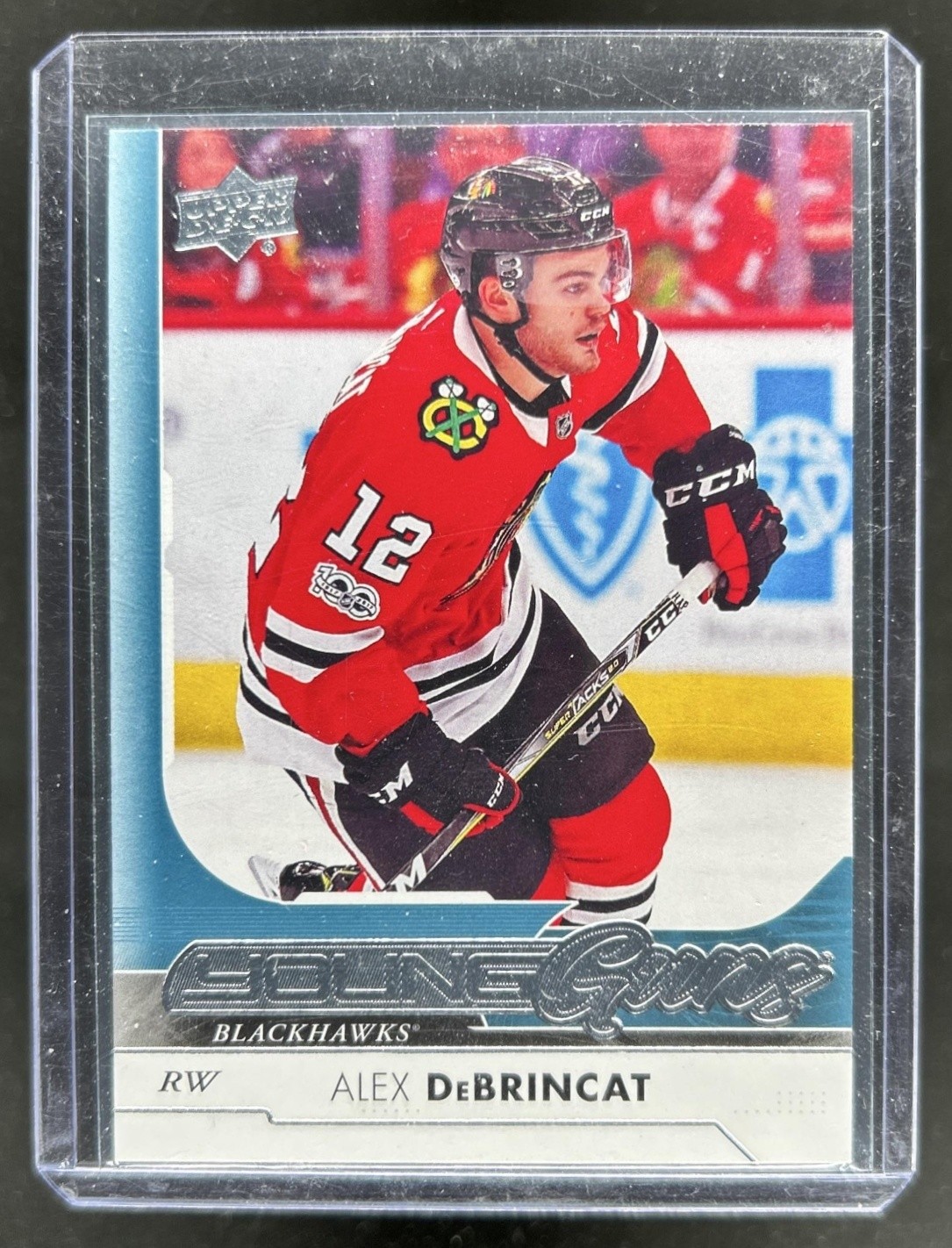 2017-18 Upper Deck Alex DeBrincat Rookie Young Guns RC #221 Blackhawks