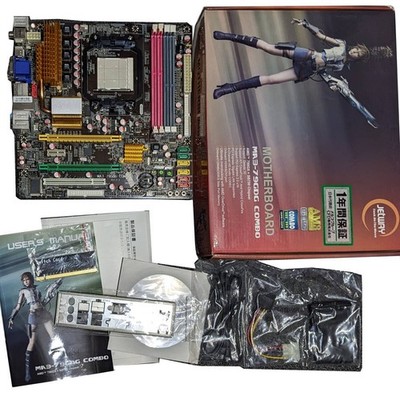 Jetway MA3-79GDG Combo M-ATX Motherboard AMD 790GX SB750 DDR2 DDR3 Used