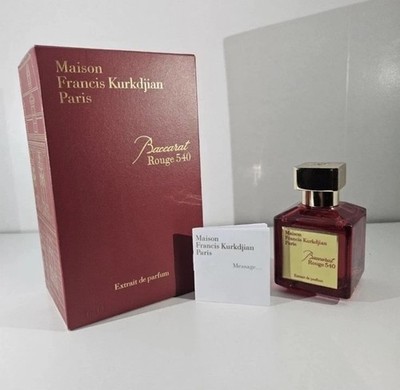 New Sealed Maison Francis Kurkdjian Baccarat Rouge 540 tester  2.4mL