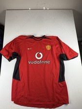 Vintage Nike Manchester United 2002-2004 Home Futball Shirt Soccer Jersey XL