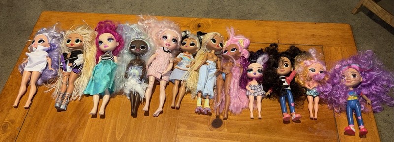 LOL Surprise OMG Rainbow High Dolls Mixed Lot of 12 Fashion Dolls 10”