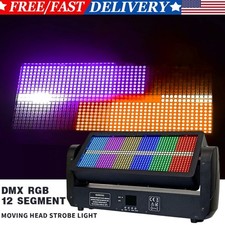 RGB Moving Strobe LED Stage Lights DMX512 RGBW Flash White 12 12 Flash Lights